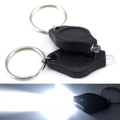 2 PCS Mini Pocket Keychain Flashlight Micro LED Squeeze Light Outdoor Camping Ultra Bright Emergency Key Ring Light Torch Lamp