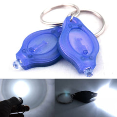 2 PCS Mini Pocket Keychain Flashlight Micro LED Squeeze Light Outdoor Camping Ultra Bright Emergency Key Ring Light Torch Lamp