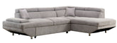 Ashely Contemporary L-Shape Sectional in Gray