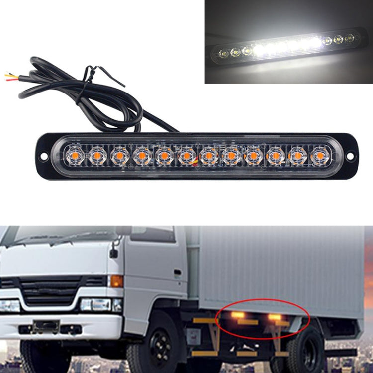 DC12V-24V / 36W Car Truck Emergency Strobe Flash Warning Light 12LEDs Long Ultra-thin Side Lights, DC12V-24V / 36W