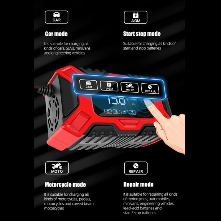 E-FAST 12V Motorcycle Car Battery Charger, EU Plug, US Plug, AU Plug, UK Plug, JPN Plug