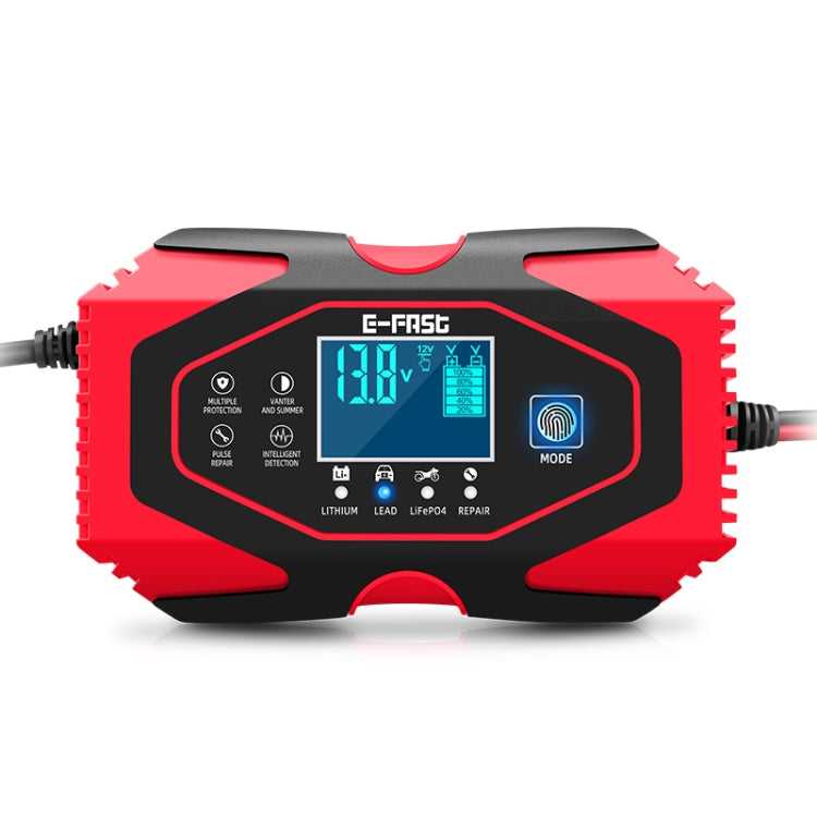 E-FAST 12V/24V Car Battery Motorcycle Lithium Battery Charger, EU Plug, US Plug, AU Plug, UK Plug, JPN Plug