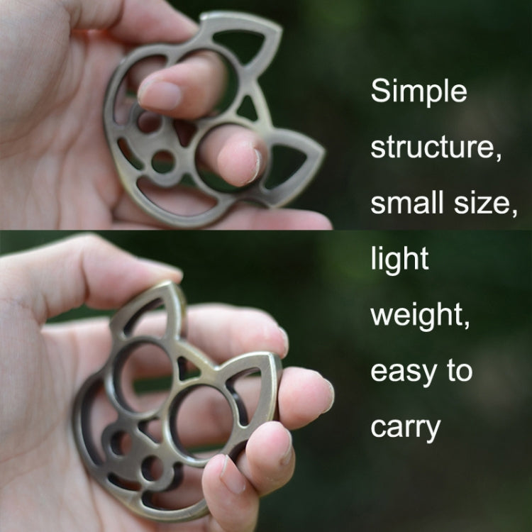 2pcs Cartoon Pig Self-Defense KeyChain Fist Gloves Finger Buckle Emergency Window Breaker