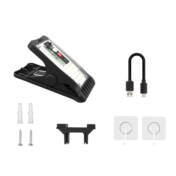 Solar Outdoor Clip Light LED Courtyard Garden Lamp Human Induction Wall Light Emergency Light, Standard Model, Remote Control Model, USB Charging, USB+Remote Control