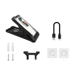 Solar Outdoor Clip Light LED Courtyard Garden Lamp Human Induction Wall Light Emergency Light, Standard Model, Remote Control Model, USB Charging, USB+Remote Control