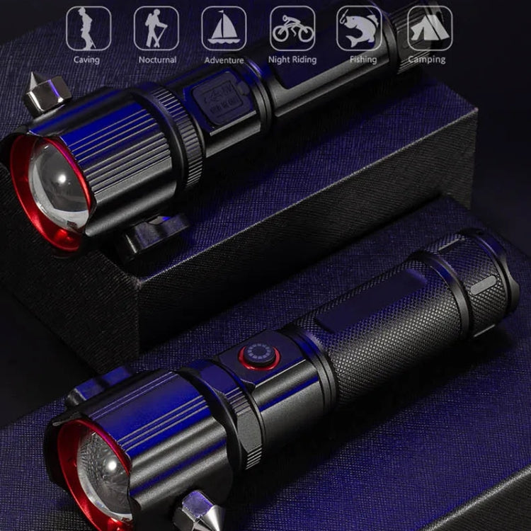 Laser Life Saving Flashlight Seat Belt Cutting Emergency Car Backup Tool Flashlight