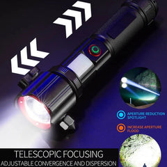 Laser Life Saving Flashlight Seat Belt Cutting Emergency Car Backup Tool Flashlight