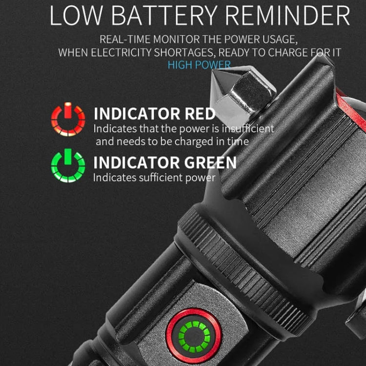 Laser Life Saving Flashlight Seat Belt Cutting Emergency Car Backup Tool Flashlight