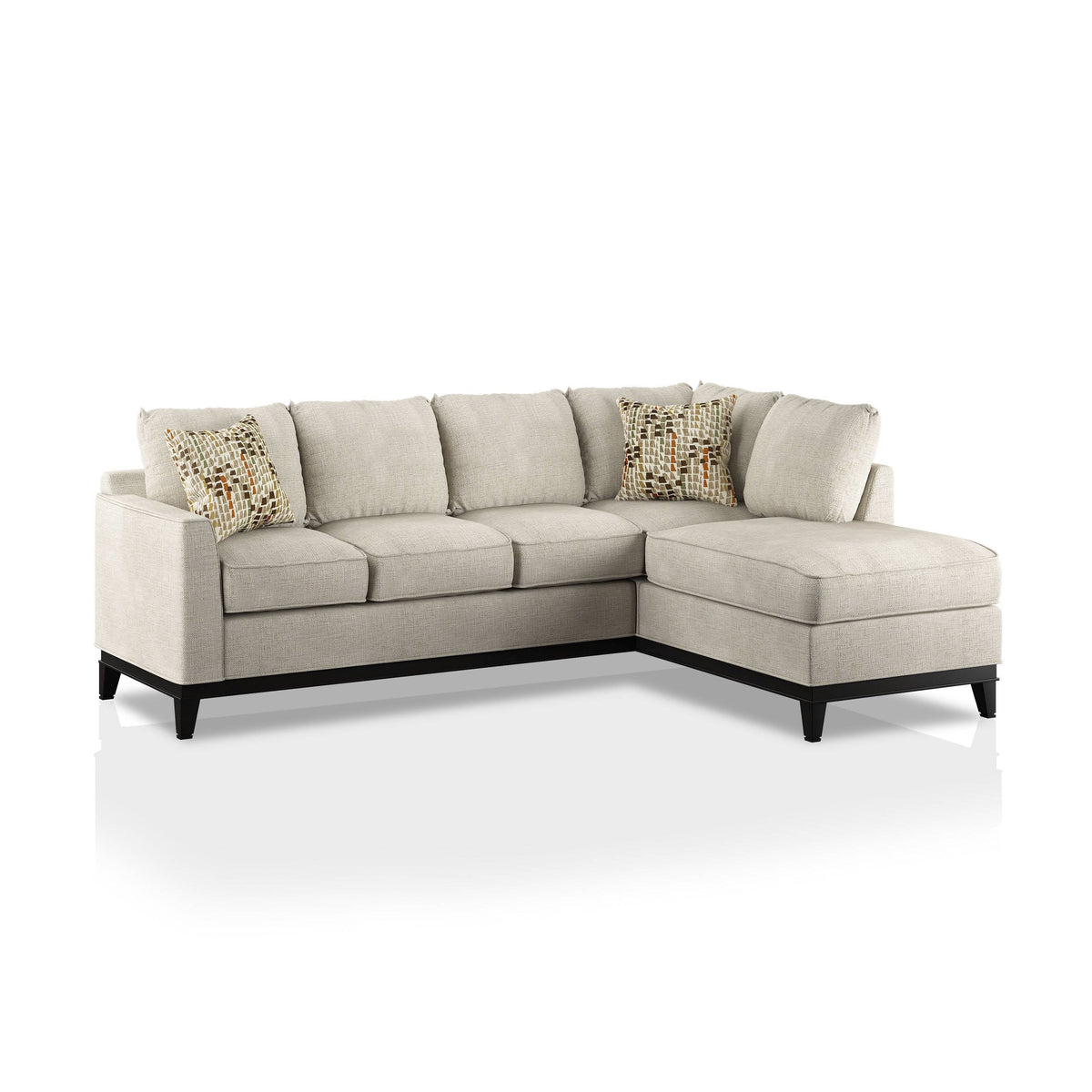 Bloutop Upholstered Sectional in Ivory