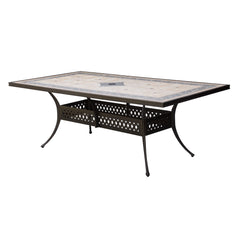 Avilla Transitional Rectangular Patio Dining Table