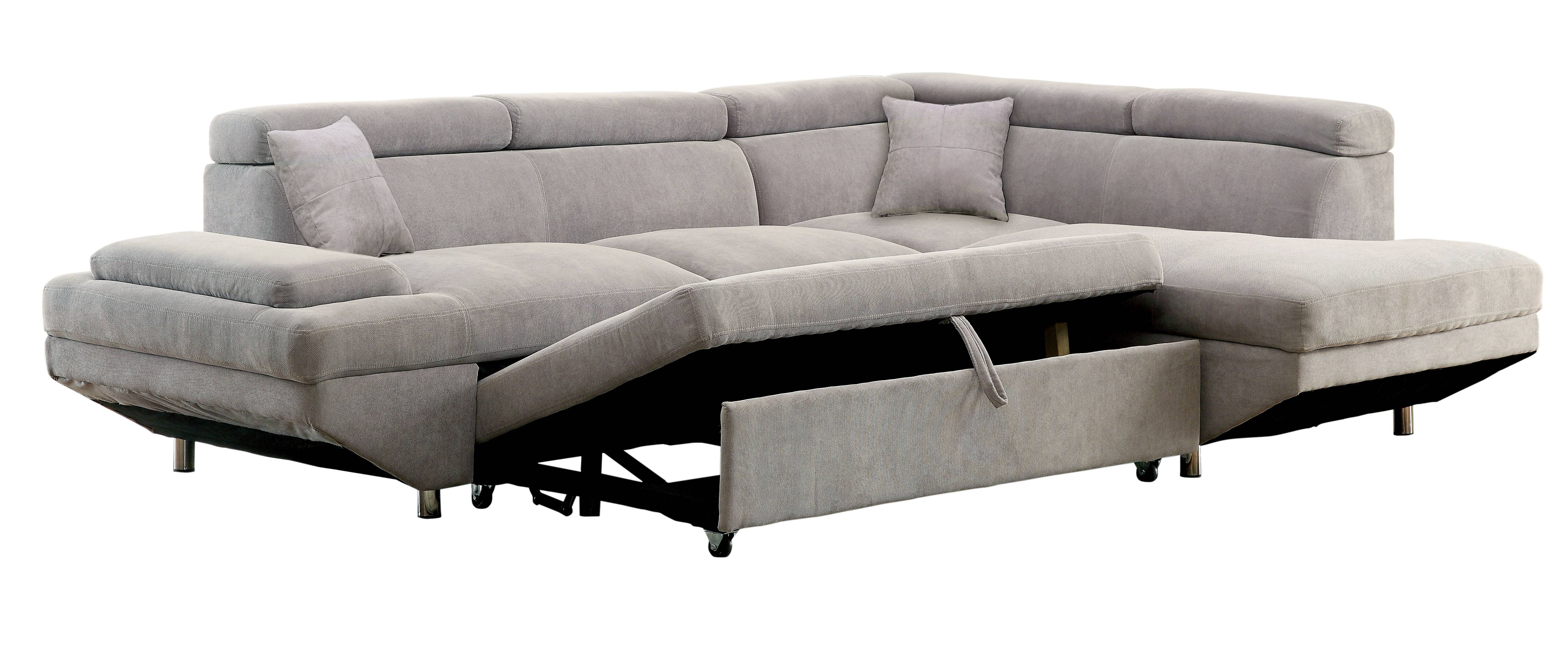 Ashely Contemporary L-Shape Sectional in Gray