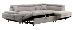 Ashely Contemporary L-Shape Sectional in Gray