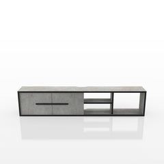 Evermore Multi-Storage Floating TV Stand in Cement