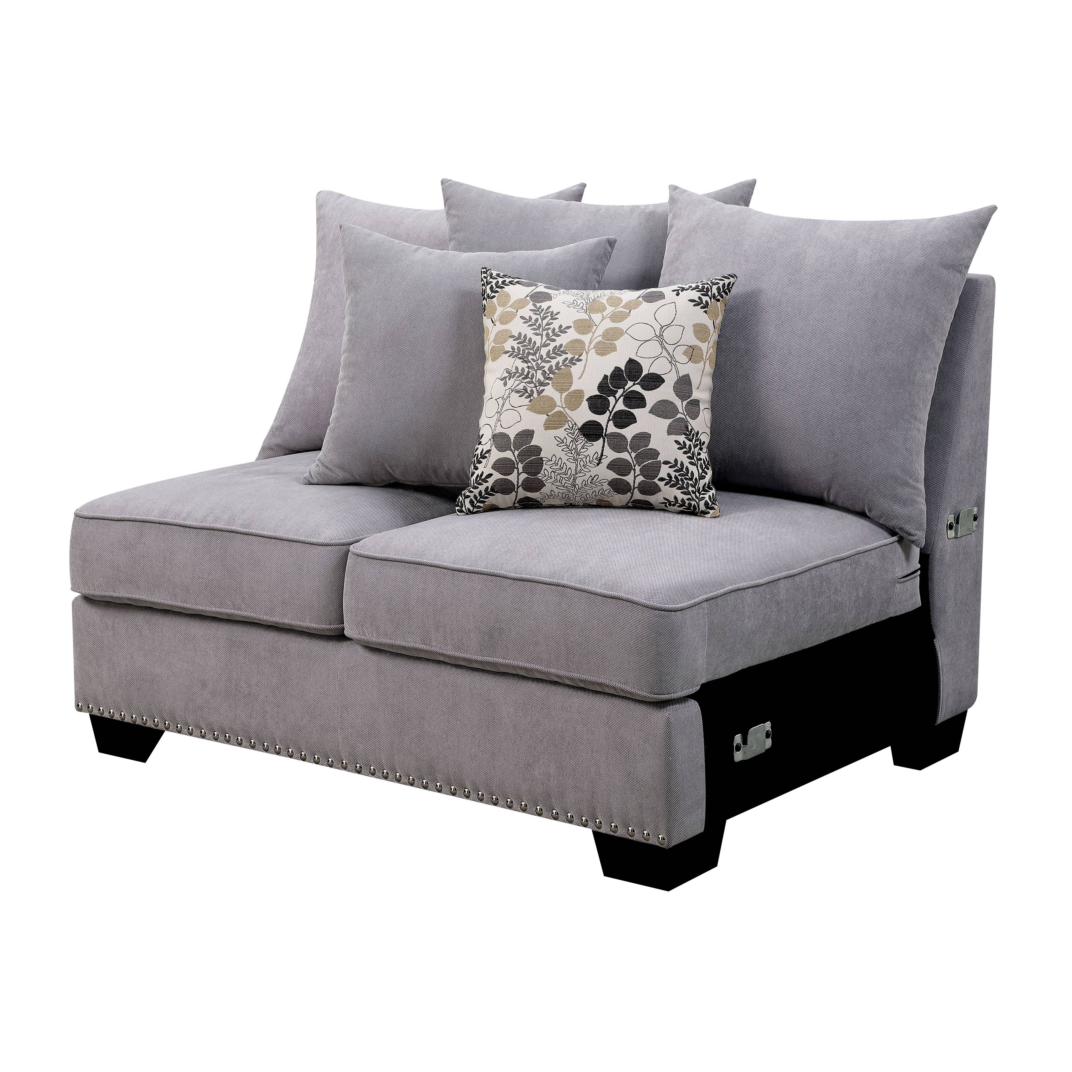 Pradeep Transitional U-Shape Sectional in Gray