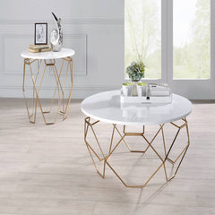 Zoom Geometric Base Coffee Table