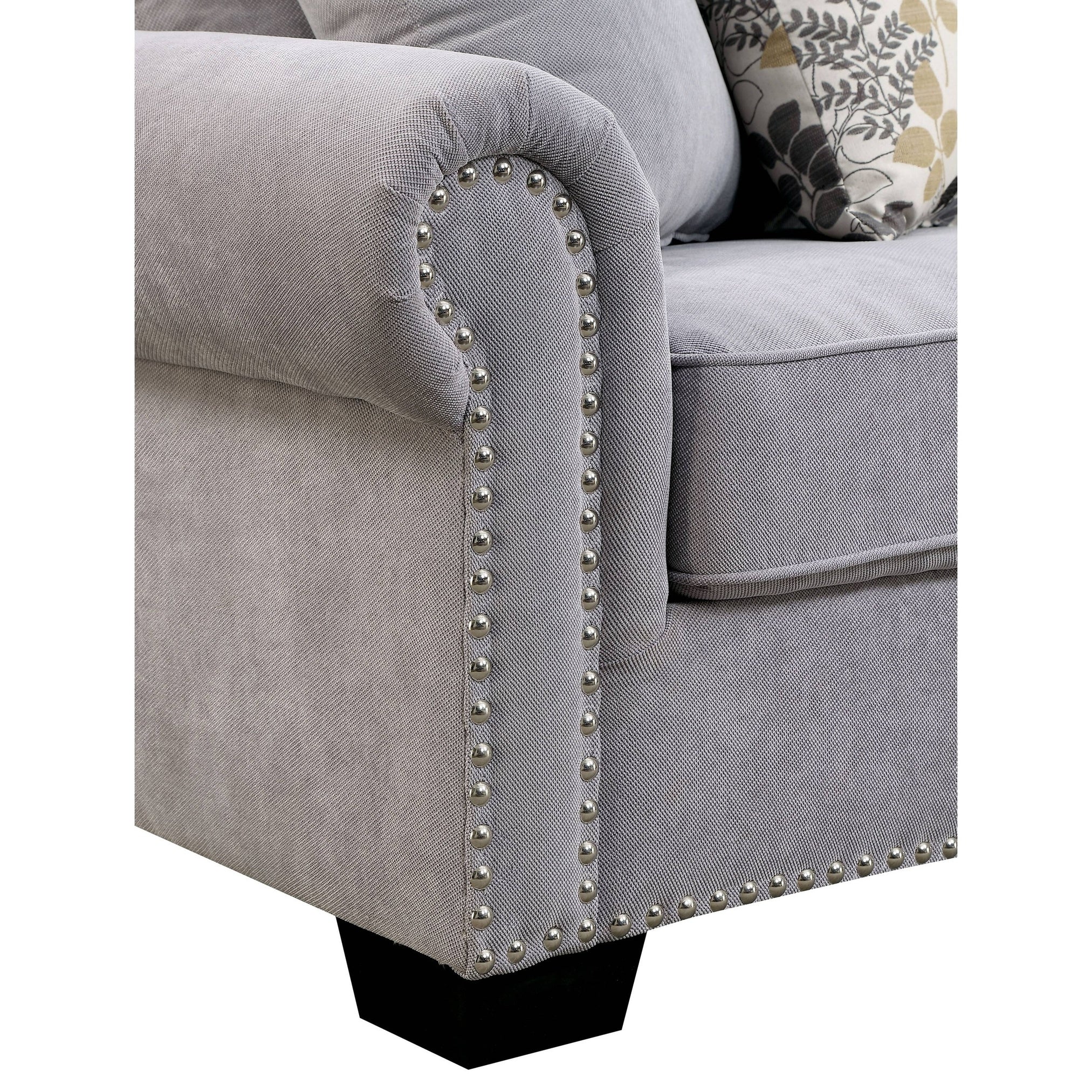 Pradeep Transitional U-Shape Sectional in Gray